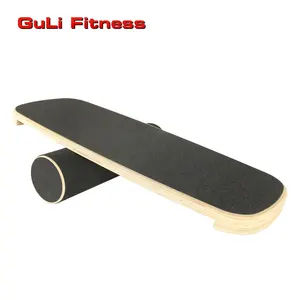 Guli Fitness-Tabla de equilibrio de madera profesional, ecológica, para Yoga, torsión, placa de equilibrio, núcleo, tabla de entrenamiento, tabla de equilibrio