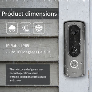 Sonnette vidéo IP67 de 10 pouces à économie d'énergie, facile à utiliser, pour immeubles de bureaux - Product Image 2