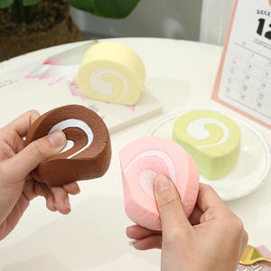 <b>Fruit</b> Swiss <b>Roll</b> Cake Dessert Model New Super Slow Rebound PU Simulation Food Swiss <b>Roll</b> Decompression Squishy Squeeze Toys - Product Image 2