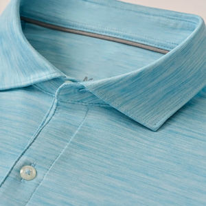 Vente en gros Logo personnalisé Polyester Spandex Graphique surdimensionné Performance Golf Vêtements de travail T-shirts polo pas cher pour hommes - Product Image 2