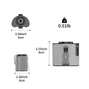 Ventilateur portable Socool 4000mAh rechargeable à cinq vitesses, mini ventilateur de cou USB électrique portable pour l'extérieur, à clipser sur la ceinture, pour voiture, camping-car - Product Image 6