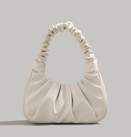 Moda mujer Hobo bolso de cuero vegano señoras hombro Vintage bolso femenino Mini Dumpling bolsos de diseñador