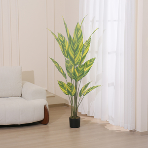 Plantes artificielles simulent des oiseaux de paradis plantes vertes bonsaï fête de jardin décoration de bureau à domicile - Product Image 5