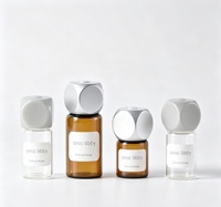 Flacons en verre vides portables de 1 ml, 2 ml, 3 ml pour échantillons d'huiles essentielles et de parfums, avec bouchon à bille