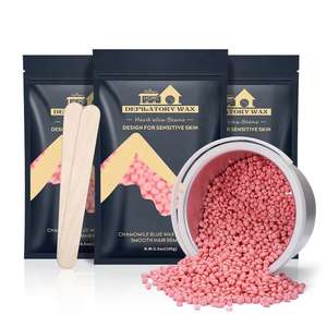 Perles de cire personnalisées Lifestance pour l'épilation, sac de 2,5 lb de perles de cire, épilation brésilienne pour peaux sensibles, perles de cire dure - Product Image 1