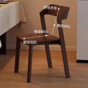 Silla Merano, silla de comedor de madera maciza con respaldo, estilo minimalista moderno para uso en el hogar, oficina y escritorio - Product Image 3