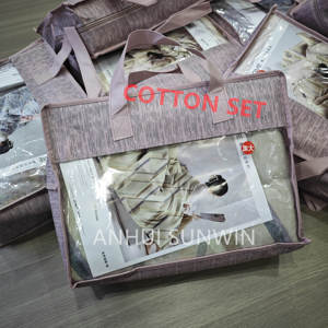 Parure de <span class=keywords><strong>lit</strong></span> en coton de bonne qualité avec <span class=keywords><strong>1</strong></span> housse de couette, <span class=keywords><strong>1</strong></span> <span class=keywords><strong>drap</strong></span> et 2 taies d'oreiller Ensembles de draps 100% coton ENSEMBLE DE 3 PLACES - Product Image 5