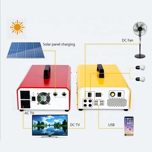Generator tenaga surya portabel, Set lengkap dalam ruangan luar ruangan 500W dapat diisi ulang portable Solar Generator Portabl8 <span class=keywords><strong>e</strong></span> Power <span class=keywords><strong>Station</strong></span> dengan Panel surya - Product Image 3
