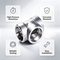 Raccords de tuyauterie filetés à tête ronde forgée épaissie, résistants à l'usure, pour les systèmes de plomberie, d'eau, de gaz et d'huile