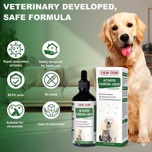 Carbón Activado Líquido para Perros, Primeros Auxilios Esenciales para Perros, <span class=keywords><strong>Rescate</strong></span> Rápido para Perros, Desintoxicación, Alivio <span class=keywords><strong>de</strong></span> Diarrea y Gases, Sin GMO - Product Image 3