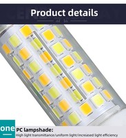 Ampoule LED de remplacement pour éclairage de bureau, dimmable, 3W-8W, AC/DC 110-220V, SMD G4 G9 E27/E14