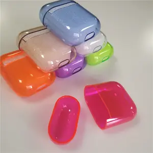 Kleur Transparant Oortelefoon Case Voor Apple Airpods 2 1 Hard Pc Charger Box Voor Airpods Helder Shockproof Beschermende Opslag Pouch