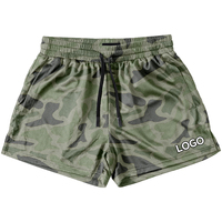 Shorts de sport en maille camouflage pour hommes, séchage rapide, respirant, léger, pour entraînement, musculation, fitness, course à pied, pantalon athlétique