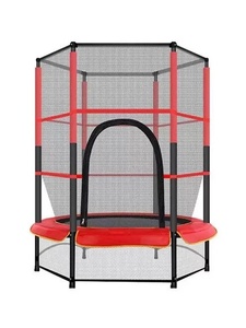 Grand trampoline familial pour enfants, usage intérieur/extérieur, <span class=keywords><strong>avec</strong></span> filet de sécurité et panier de basket – Vente en gros de jouets pour bébés - Product Image 5