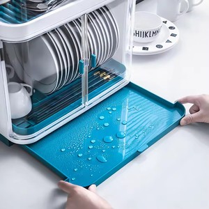 热销厨房碗碟架排水板储物容器<span class=keywords><strong>2</strong></span>层碗碟晾衣架 - Product Image 5