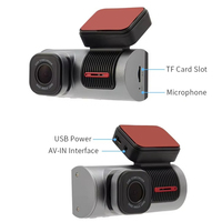 Perekam Mengemudi 1080P DVR Mobil Depan/Belakang WiFi GPS Kamera Ganda Layar Sentuh 3.2" MicroSD Penglihatan Malam Sudut 165 Derajat Cina