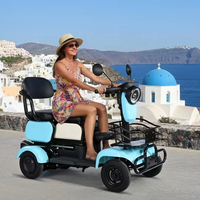 Quadricycle électrique décontracté Holladay pour les personnes âgées, scooter de mobilité domestique, navette compacte pour personnes âgées, scooter électrique urbain