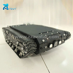 Chasis de tanque de Robot de Metal <span class=keywords><strong>RC</strong></span>, <span class=keywords><strong>mini</strong></span> Vehículo de orugas con pista de plástico, 2 motores para plataforma de Robot, <span class=keywords><strong>RC</strong></span> - Product Image 2