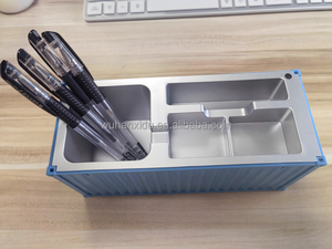 Cargo Logístico Creativo Regalos Corporativos de Lujo Artesanías de Plástico Organizador de Escritorio de Oficina Escala Contenedor de Envío Modelo Portalápices - Product Image 5