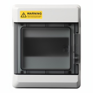 SHPN Distribution <b>Box</b> 6 Circuits Biometric <b>Lock</b> IP66 Indoor Outdoor Waterproof Grey - Product Image 1