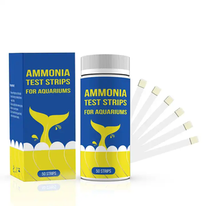NH3 <span class=keywords><strong>NH4</strong></span> Kit de test d'eau pour <span class=keywords><strong>aquarium</strong></span> Bandelettes de test d'azote ammoniac - Product Image 2