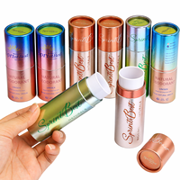 Kemasan Tabung Kertas Lip Balm Deodoran Kardus Grosir, Tabung Putar untuk Body Butter, Lotion Bar 30 ml