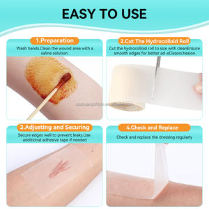 ม้วนไฮโดรคอลลอยด์เกรดทางการแพทย์สำหรับร่างกายแผ่นแปะสิวแบบทำมือเครื่องสำอางแผ่นป้องกันแผลพุพองดูแลผิวทุกประเภท - Product Image 5