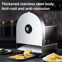 Cortadora de rábano eléctrica directa de fábrica, máquina cortadora de verduras de restaurante automática comercial para cortar frutas