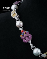 Collier Chaîne Tennis Hip Hop en Or 9K/10K/14K avec Pierres Précieuses Géométriques Colorées et Serties de Gemmes, Cadeau Idéal pour les Rappers