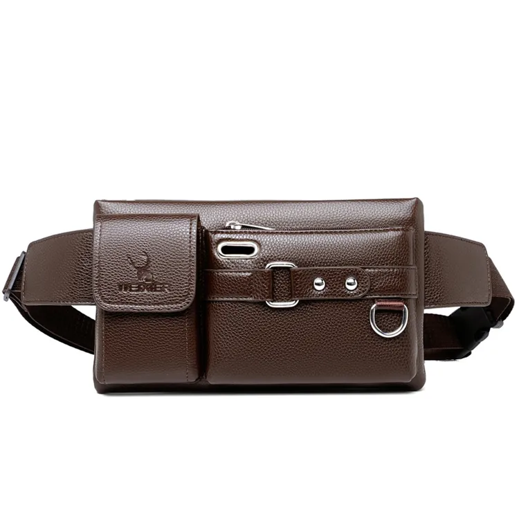 China supplier fanny pack pu leather waist belt bag ladies