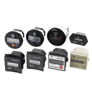 SH-1 12V DC Quartz Mechanical Hour Meter Chrome Bezel 6 Digit Odometer 00000 Hours >10 Year Memory for Generator <strong>Engine</strong> - Product Image 1