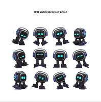 Cadeau Spécial : Robot de Bureau Intelligent EMO avec ChatGPT et Caméra Grand Angle, Commande Vocale, Robot Dansant, Partenaire Interactif pour Fêtes
