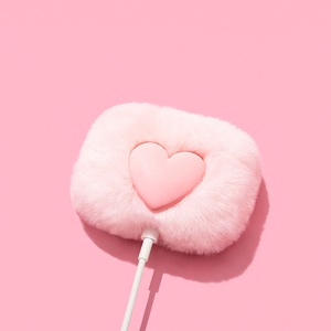 <span class=keywords><strong>Coque</strong></span> en TPU souple en peluche en forme de <span class=keywords><strong>coeur</strong></span> de couleur pure Protection complète étui pour écouteurs antichoc 1 2 pour <span class=keywords><strong>Airpods</strong></span> 3 4 Pro Pro2 - Product Image 1