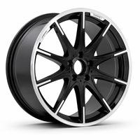 Jantes de voiture sport en alliage d'aluminium monobloc de haute qualité AL, finition Hyper Black, 17 pouces, 5*112, pour Mercedes, pour Mercedes Benz