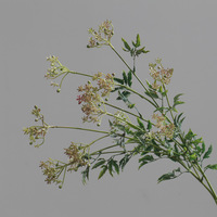 Bouquet de fleurs artificielles en gros, fausses fleurs en plastique, fleurs sauvages, plantes aquatiques, matériaux pour arrangements floraux, branches pour mariage