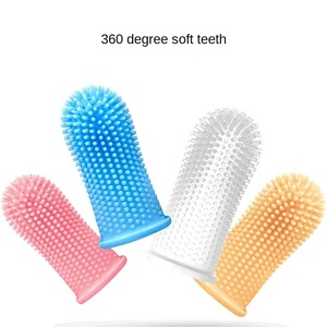 Cepillo de dientes <span class=keywords><strong>Amazon</strong></span> Pet Anti-Cálculo para gatos y perros, cubierta de dedo de 360 grados, limpieza bucal sostenible, aseo bucal para Baño - Product Image 2