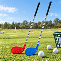 Club d'entraînement de golf multi-tailles en acier inoxydable avec poignée antidérapante confortable pour l'entraînement au golf en extérieur pour débutants