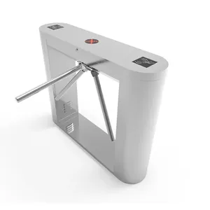 Arc máy bay thẻ & Vân tay Hệ thống kiểm soát truy cập thông minh ba-con lăn turnstile cổng kênh máy - Product Image 5