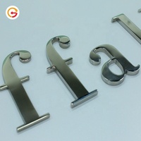 Panneau de garde-fou personnalisé, en laiton massif et en acier inoxydable, avec des lettres de décoration pour hall d'entrée, de porte de bureau