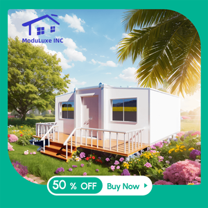 บ้านคอนเทนเนอร์แบบขยายได้ทันสมัย บ้านพักเคลื่อนที่เหล็กพับได้ บ้านสำเร็จรูป บ้านโมดูลาร์ สำหรับโรงแรม ที่พักอาศัย และบ้านพักตากอากาศ - Product Image 4