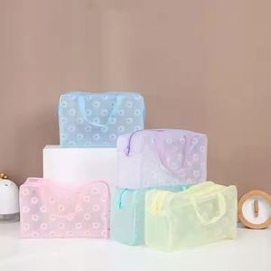 Modern Travel Portable Household Plastic Transparent Cosmetic Storage Makeup Toiletry Bag for Bathroom & <b>Wardrobe</b> - Product Image 1
