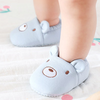 Chaussons courts antidérapants en coton respirant pour bébé et tout-petit, unisexe, printemps et automne