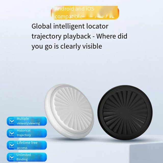 Android Smart Bluetooth Pet Tracker Compatible AirTag with Google Find My Device Key Finder GPS Item Locator