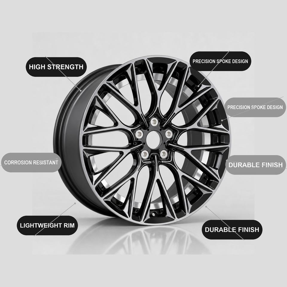 Custom 17 18 19 20 22 Inch Forged Deep Concave Multi Spoke Gloss Black ...