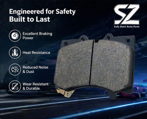 <span class=keywords><strong>Plaquettes</strong></span> de frein céramique pour Porsche 911 Panamera – Nouvelle Zone Sûre, Faible Bruit, Faible Poussière, Réparation du Rotor, 100 % Testées, Garantie 1 An - Product Image 4