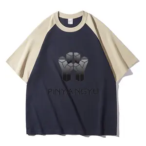Wholesale 100% Cotton Raglan T Shirt High Quality Unisex Casual T-shirts Custom Logo T Shirt Ladies And Girls