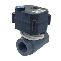 Actionneur électrique de 1/2 pouces en laiton en plastique PVC en acier inoxydable Mini vanne à boisseau sphérique motorisée 5v 12v câblage de polarité inverse à 2 fils