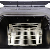 Machine à glace carbonique manuelle 3500W, réservoir d'eau 19L, générateur de brouillard bas de gamme robuste pour DJ, club, concert, mariage, scène