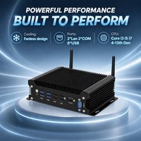 Mini PC Industrial Sin Ventilador en Oferta, Computadora Integrada con CPU I5 10310U, 2 LAN, 2 COM, 2 Pantallas, 8 USB, DDR4, X86, Linux, Win11