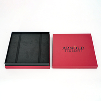 Boîte cadeau personnalisée pour bijoux avec logo, insert noir pour emballage de bijoux, boîte à bijoux imprimée sur mesure pour emballage cadeau de détail